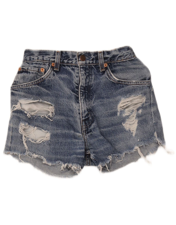 Женские джинсовые шорты Levi's с потертостями W24 XS синие