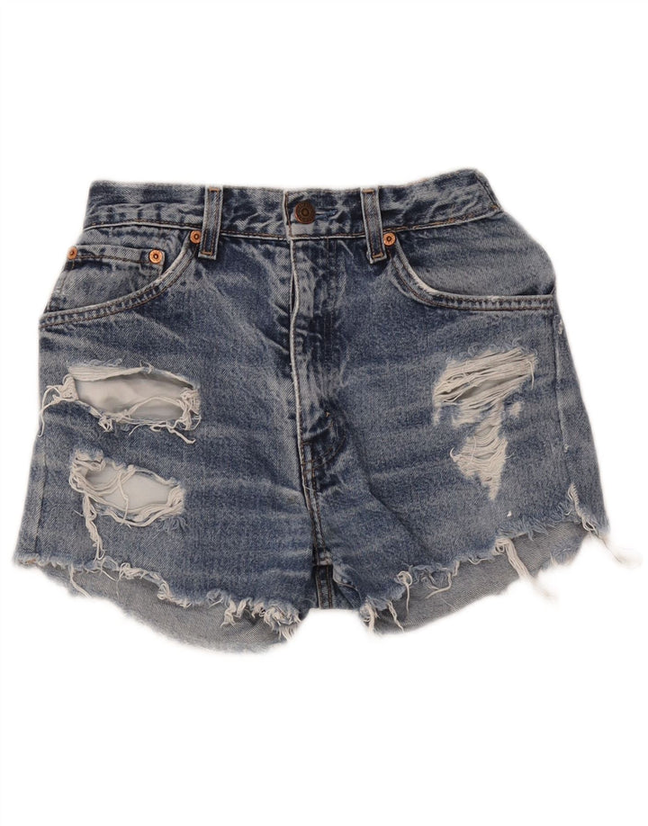 Женские джинсовые шорты Levi's с потертостями W24 XS синие