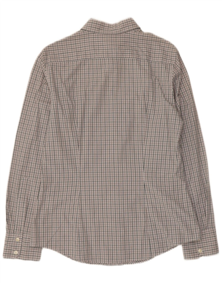 Женская рубашка Benetton UK 14, большая серая, хлопок