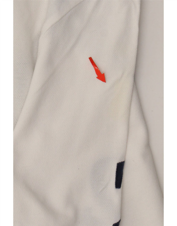 Мужская рубашка-поло для регби с графическим рисунком POLO RALPH LAUREN, XL, белая с цветными блоками