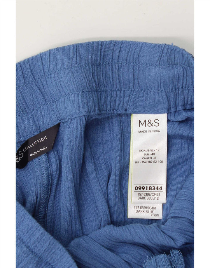 Женские шорты Marks & Spencer UK12 Medium W30 Синие из вискозы