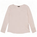 Женский прозрачный топ Massimo Dutti с длинным рукавом UK 12, средний белый лиоцелл