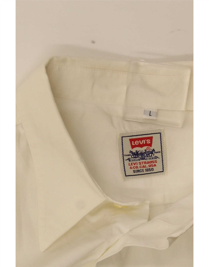 Мужская рубашка с коротким рукавом Levi's, большая белая