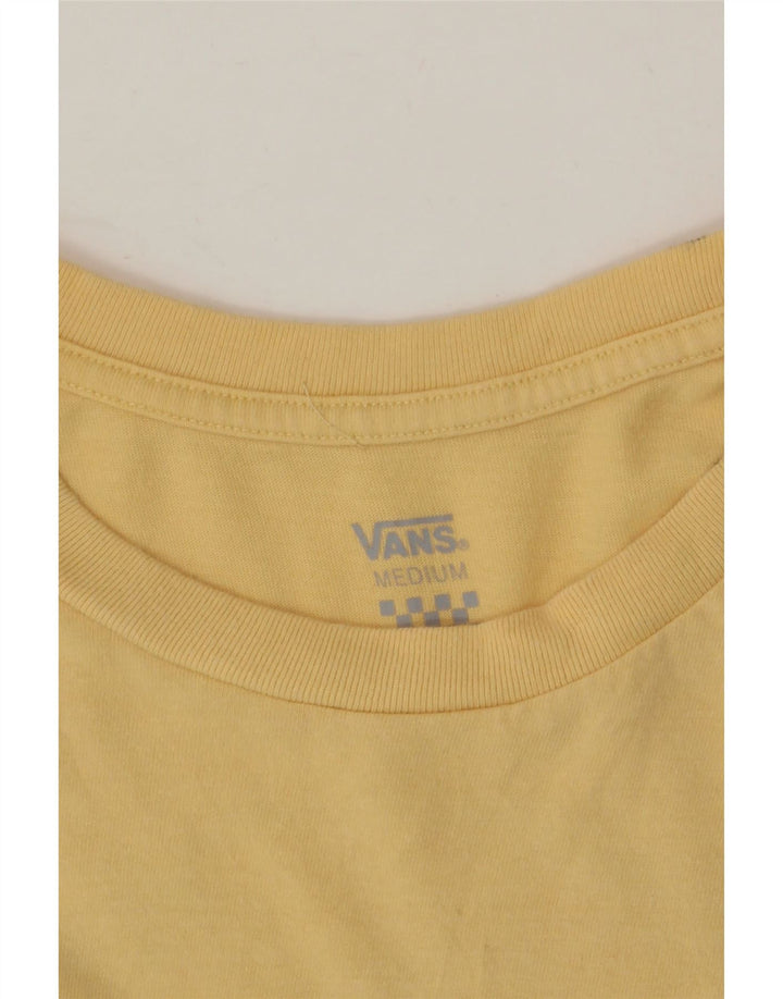 VANS Womens Graphic T-Shirt Top UK 12 Medium Yellow Cotton Vintage Vans and Second-Hand Vans from Messina Hembry 