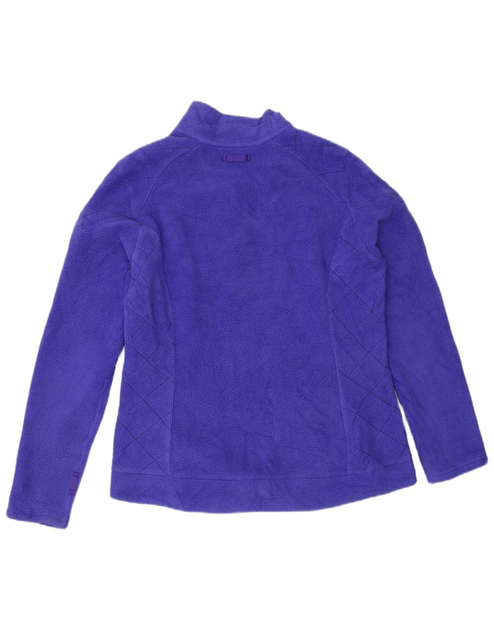Женская флисовая куртка EDDIE BAUER UK 14, средний фиолетовый полиэстер