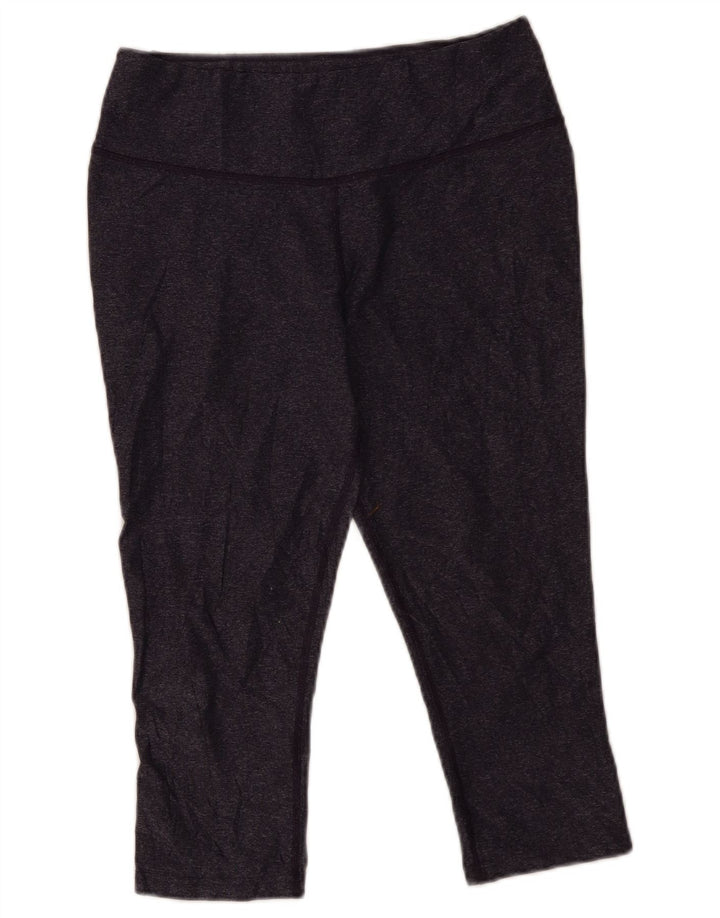 Женские леггинсы-капри Nike Dri Fit UK 14, большие темно-синие, полиэстер