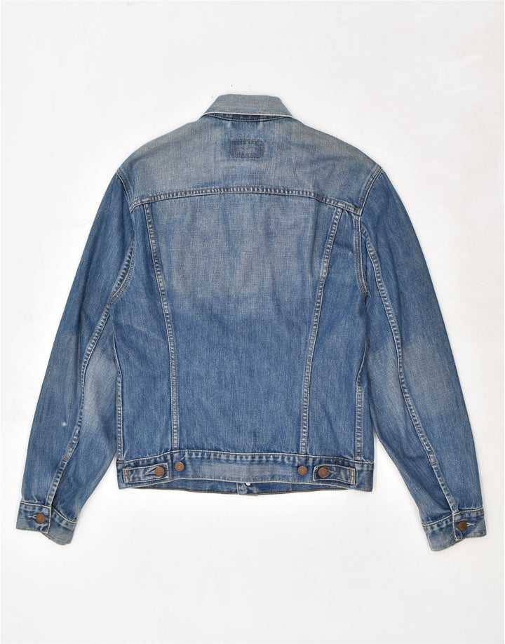 Женская джинсовая куртка LEVI'S UK 14, большая синяя, хлопок