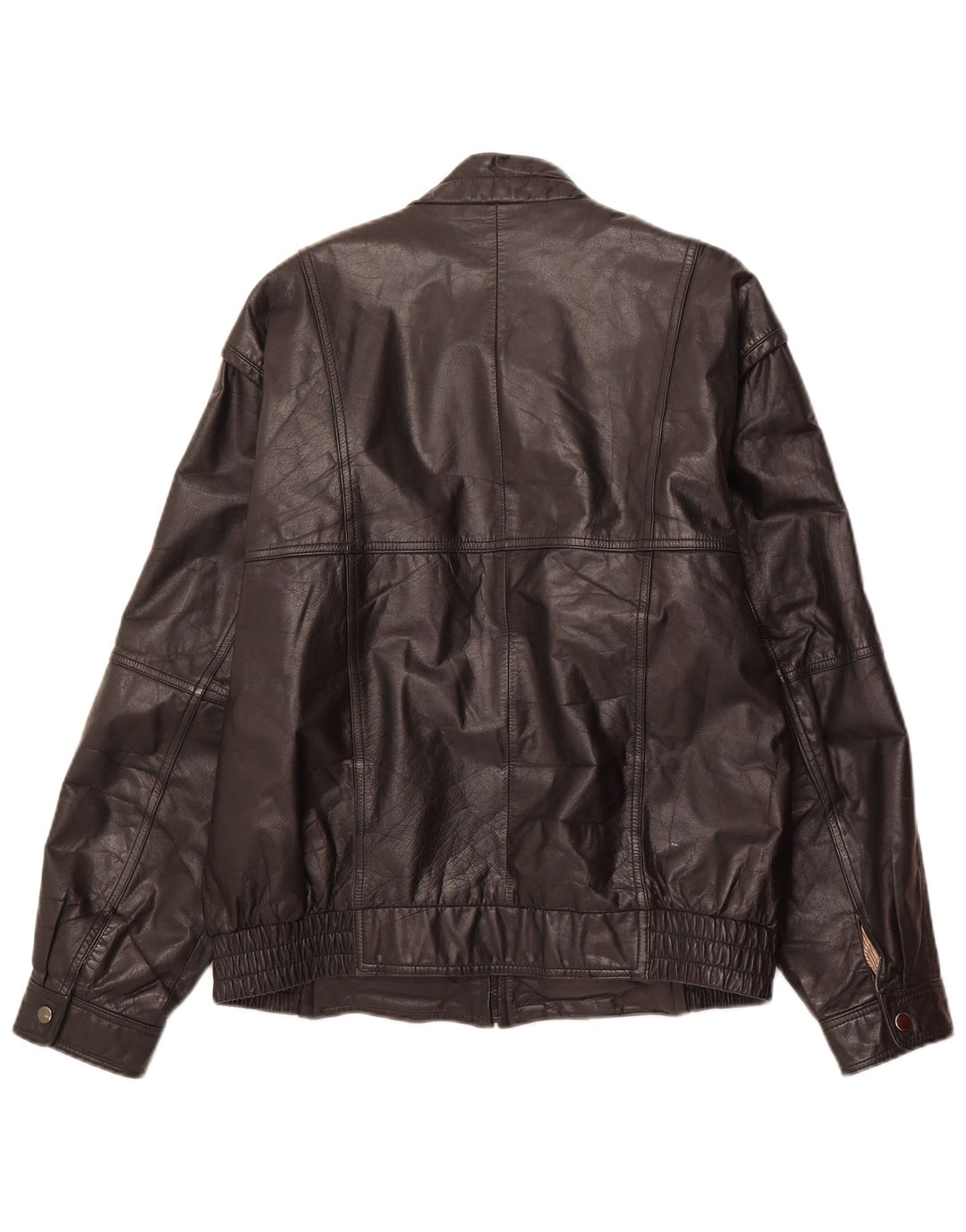 POINTERS Mens Leather Jacket UK 40 Large Black Leather