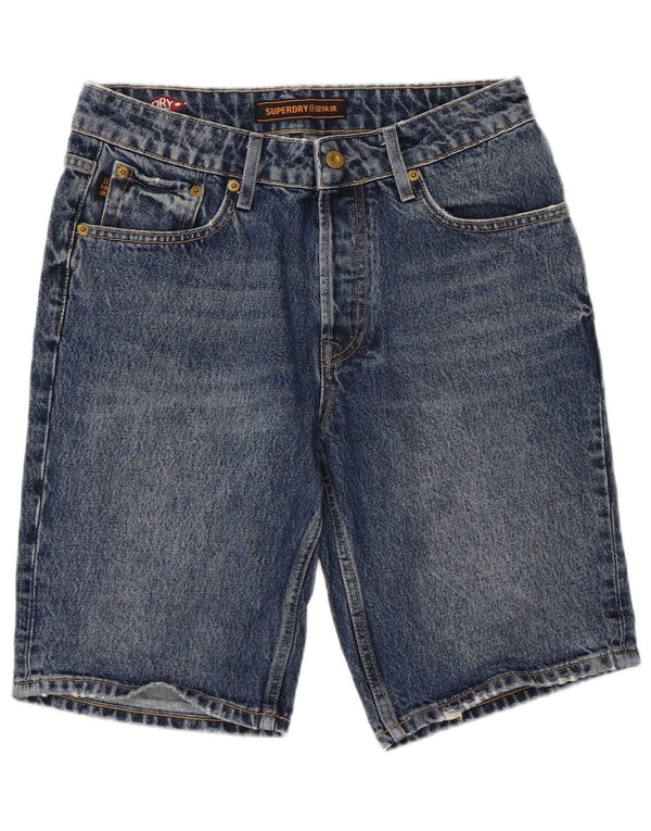 SUPERDRY Женские джинсовые шорты W28, средний синий хлопок, хлопок