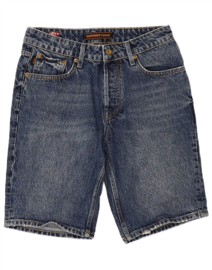 SUPERDRY Женские джинсовые шорты W28, средний синий хлопок, хлопок