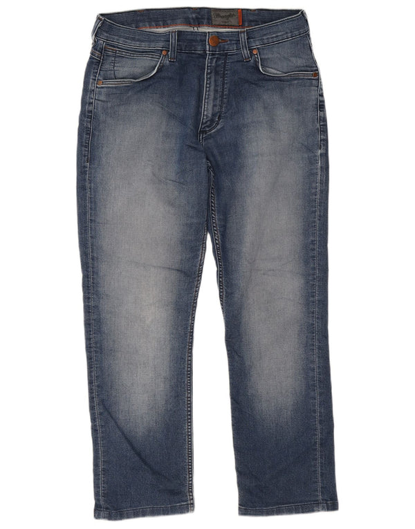 Мужские прямые джинсы Wrangler Greensboro W30 L30 синие