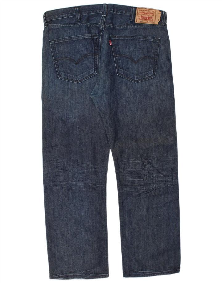 Мужские прямые джинсы Levi's 501 W38 L30 темно-синие, хлопок