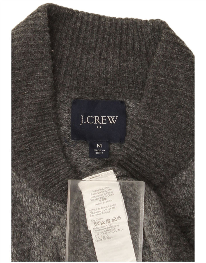 Мужской кардиган J. Crew из овечьей шерсти среднего серого цвета в крапинку