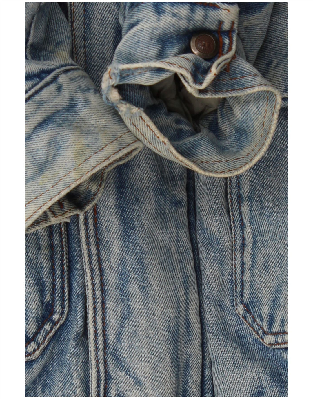 Мужская джинсовая куртка MASH из шерпа UK 42 XL, синяя, хлопок