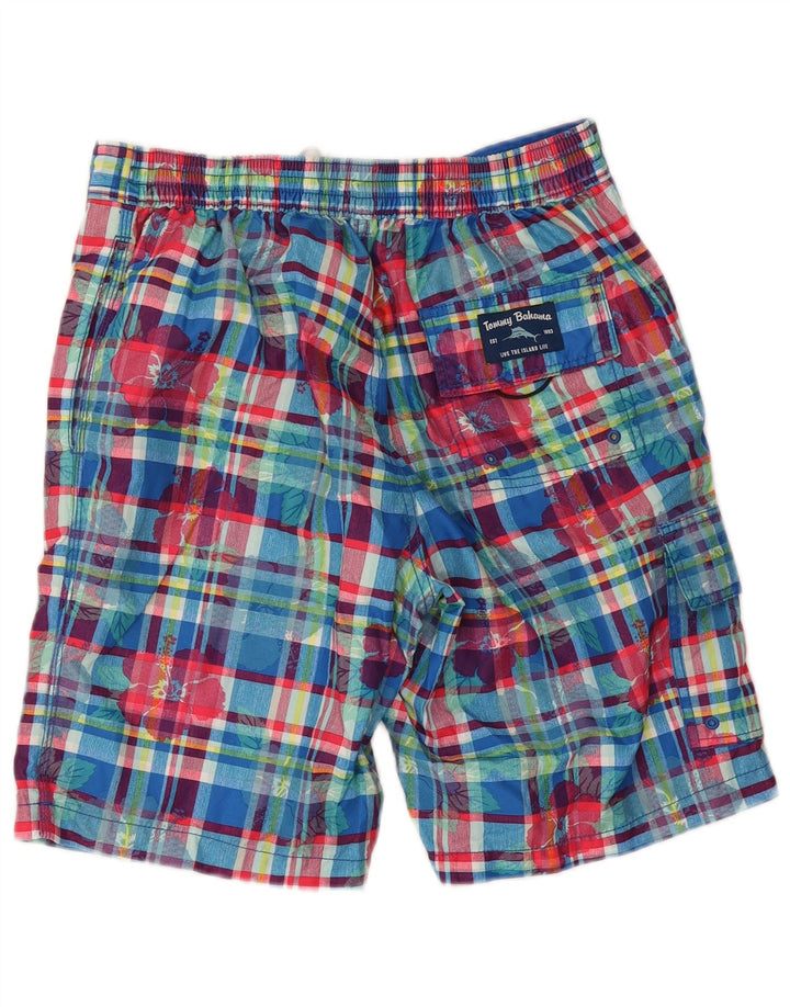 Мужские шорты для плавания Tommy Bahama, маленькие синие в клетку