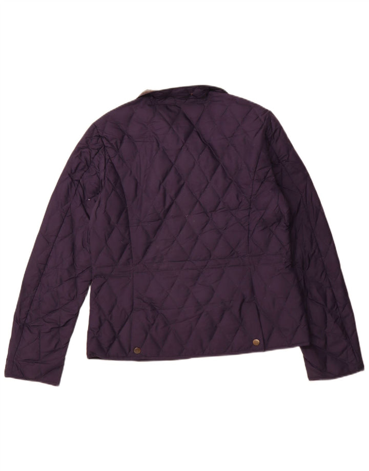 Женская стеганая куртка EDDIE BAUER UK 14, средний темно-синий, полиэстер