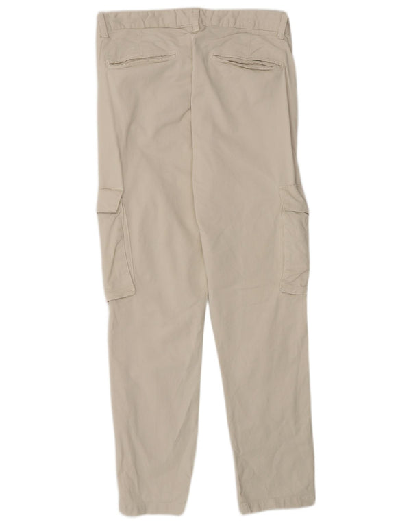 Мужские узкие брюки-карго Zara EU 38 Small W30 L28 Off White Cotton