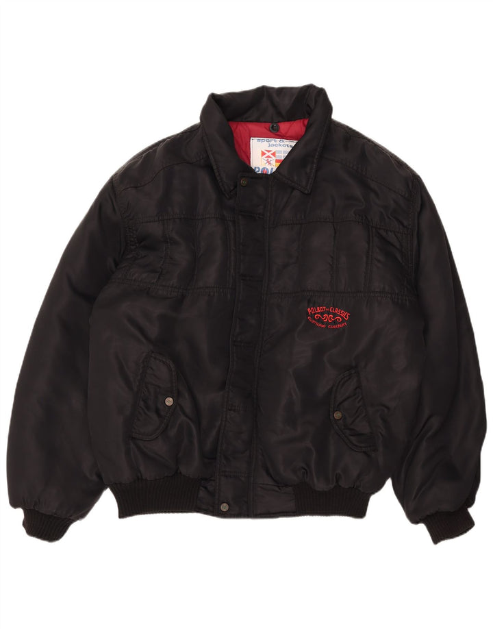 Мужская куртка-бомбер Polbot UK 42 XL, черный полиамид