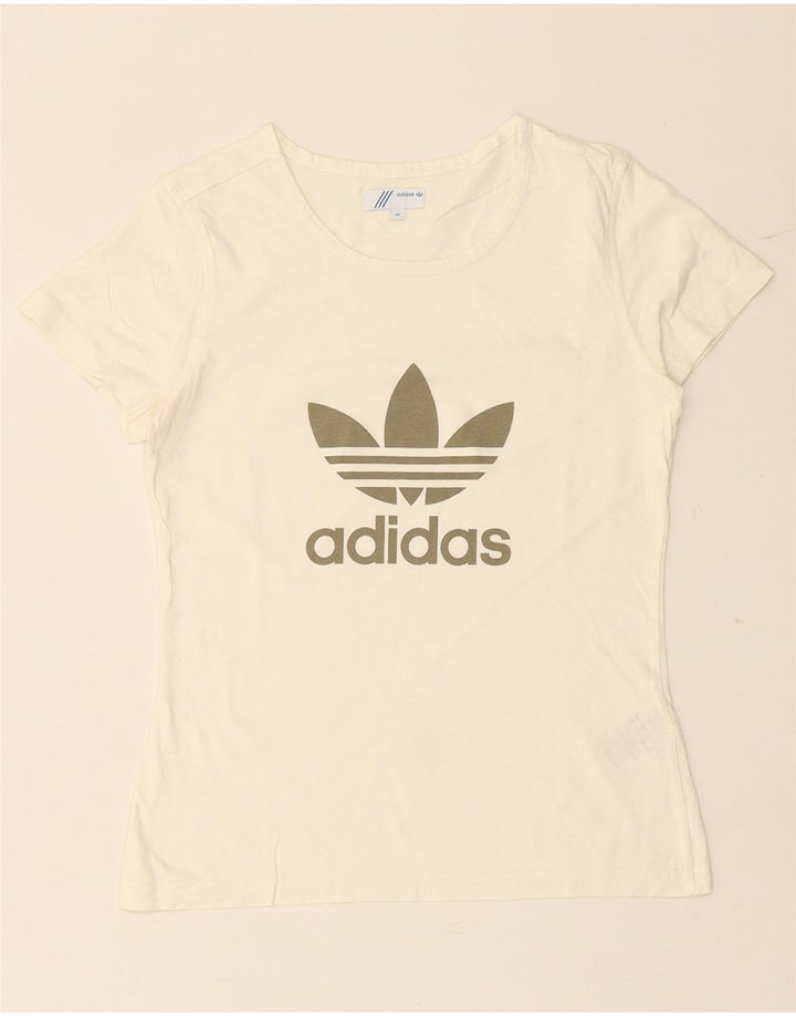 Женская футболка с рисунком ADIDAS Top IT 42 Medium White Cotton