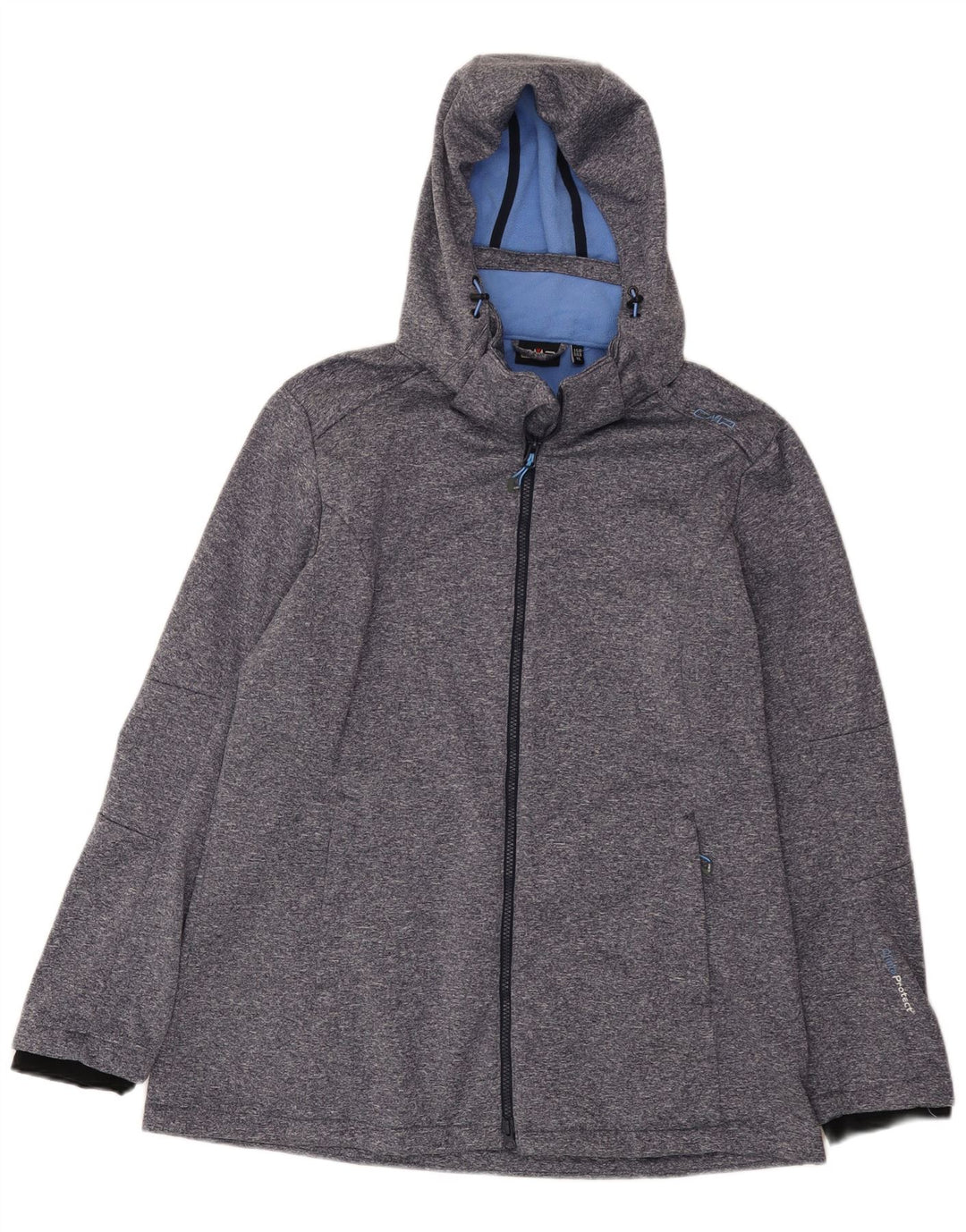 Женская ветровка CMP с капюшоном UK 18 XL, синяя крапинка из полиэстера