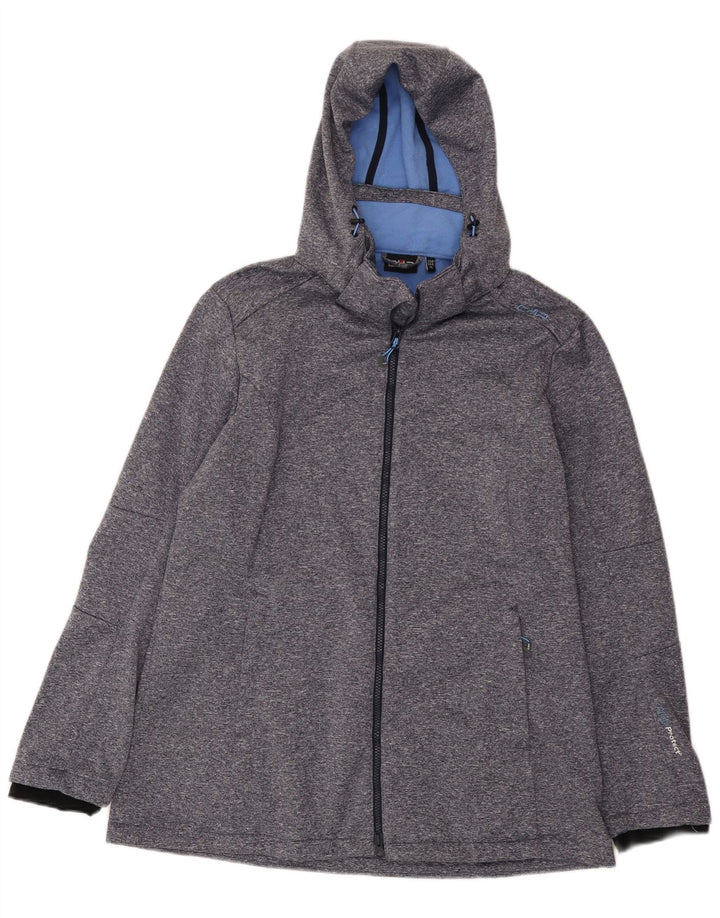 Женская ветровка CMP с капюшоном UK 18 XL, синяя крапинка из полиэстера