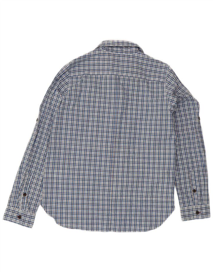 Женская рубашка Patagonia UK 14, хлопковая синяя клетка среднего размера