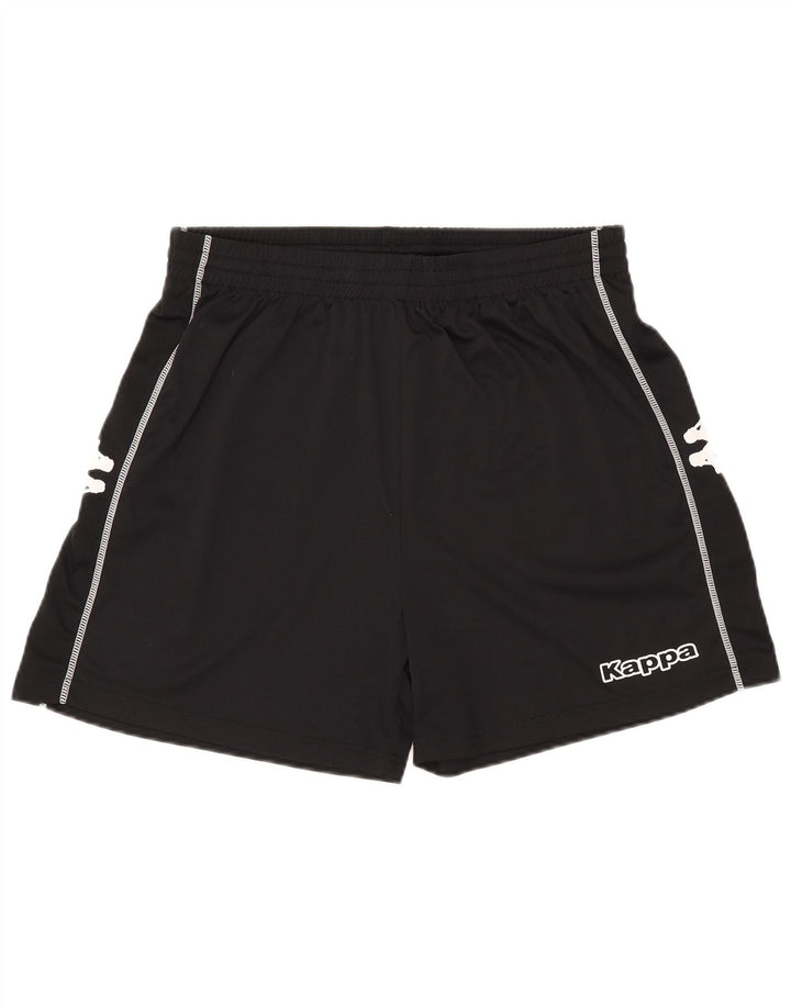 Мужские спортивные шорты Kappa с рисунком 2XL, черные, полиэстер