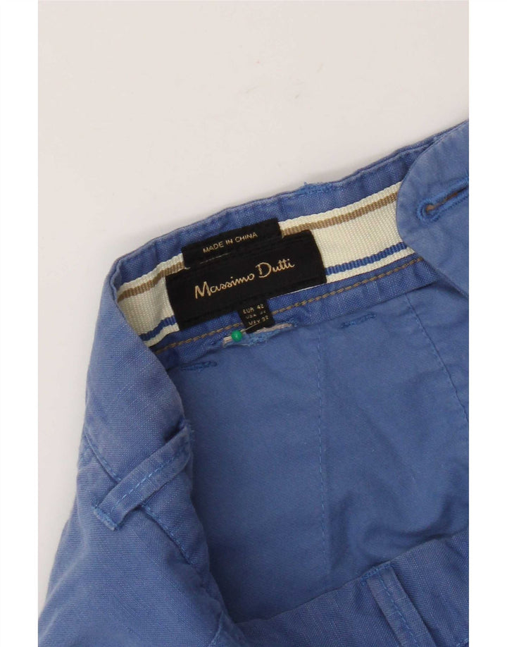 Мужские шорты-карго Massimo Dutti EU 42, большие W32, синие