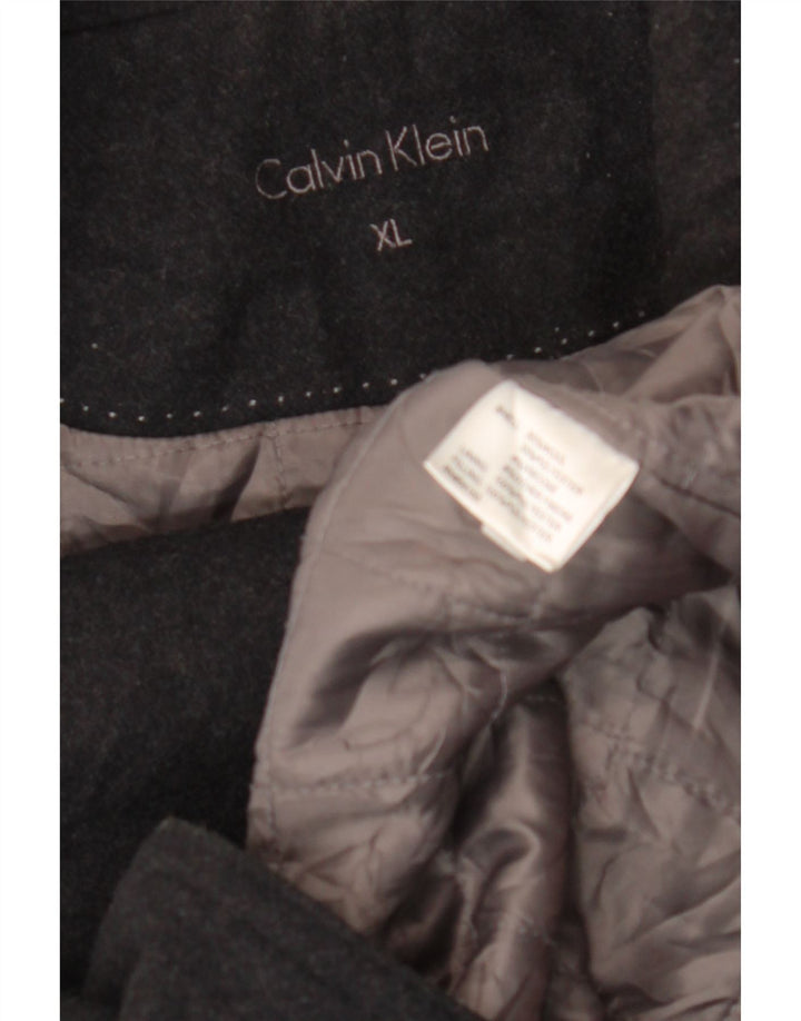 Мужское полупальто Calvin Klein UK 42 XL, черная шерсть