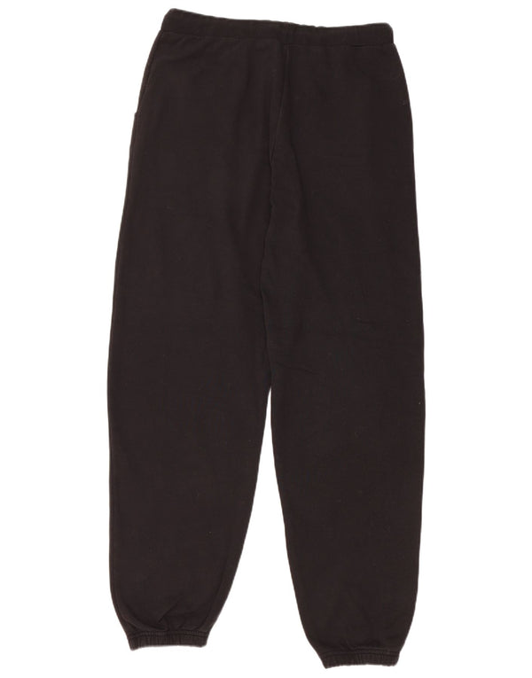 SUPERDRY Женский спортивный костюм Брюки Джоггеры UK 10 Маленький черный хлопок