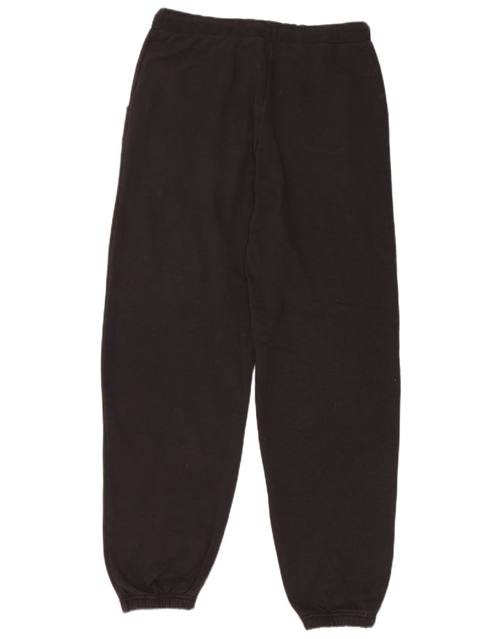 SUPERDRY Женский спортивный костюм Брюки Джоггеры UK 10 Маленький черный хлопок