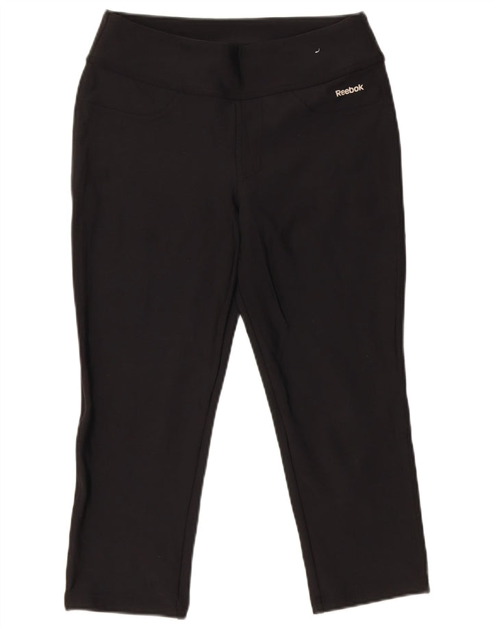 Женские капри Reebok W28 L19, черные нейлоновые