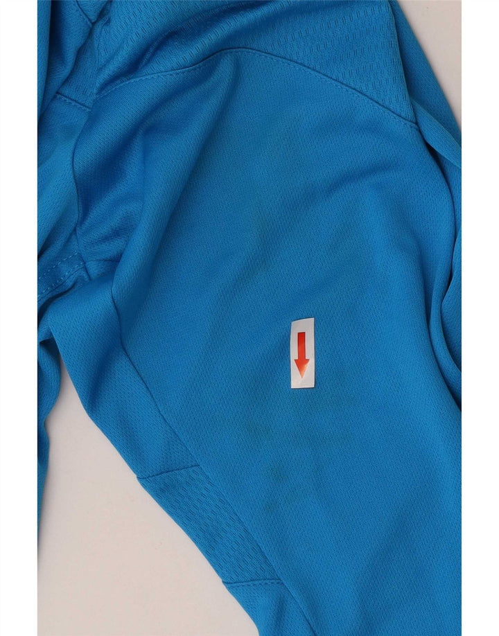 Мужской топ Adidas Climalite с длинным рукавом XL, синий полиэстер
