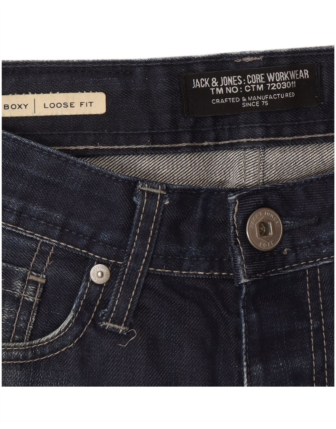 Мужские свободные джинсы Jack & Jones W28 L30 синие