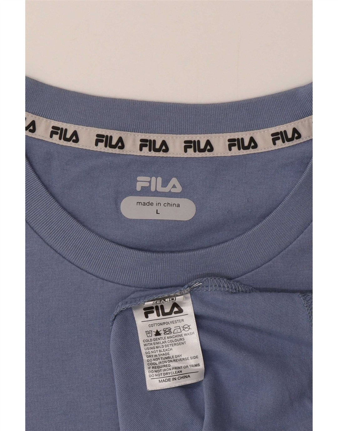 Fila Мужская футболка с рисунком, большой синий хлопок