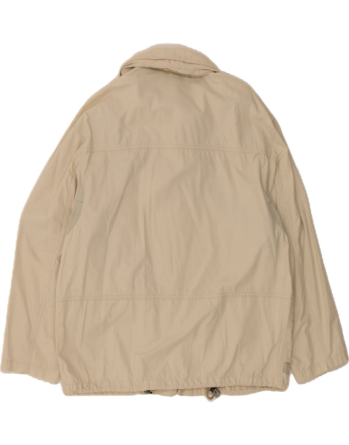 WAMPUM Mens Utility Jacket UK 40 Large Beige Nylon Vintage Wampum and Second-Hand Wampum from Messina Hembry 