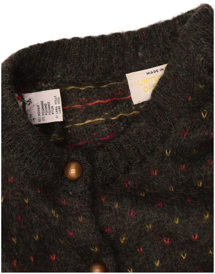 Женский кардиган Benetton UK 14 Средний разноцветный Fair Isle