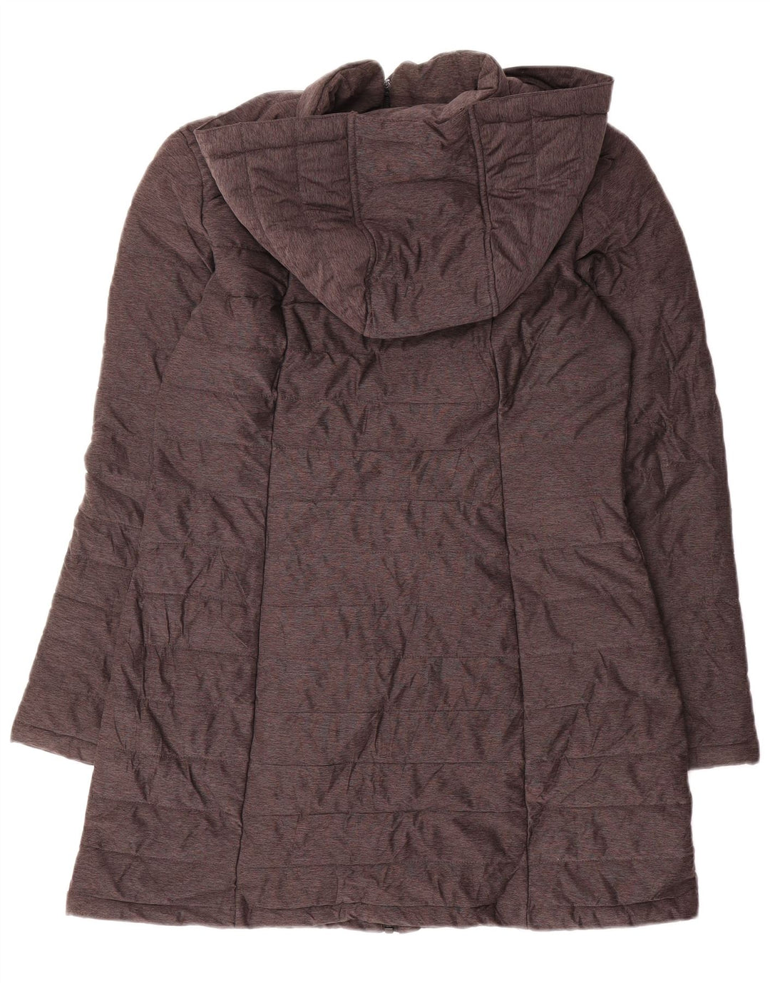 Женское стеганое пальто с капюшоном Nautica UK 10, маленький серый полиэстер
