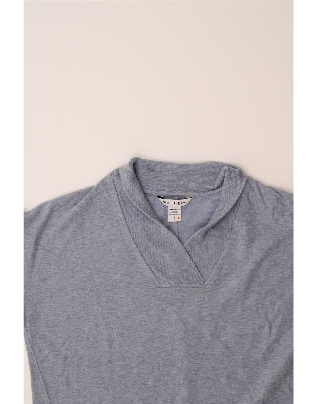 ATHLETA Womens Oversized Shawl Neck Sweatshirt Jumper UK 10 Small Grey Vintage Athleta and Second-Hand Athleta from Messina Hembry 