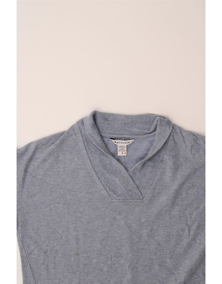 ATHLETA Womens Oversized Shawl Neck Sweatshirt Jumper UK 10 Small Grey Vintage Athleta and Second-Hand Athleta from Messina Hembry 