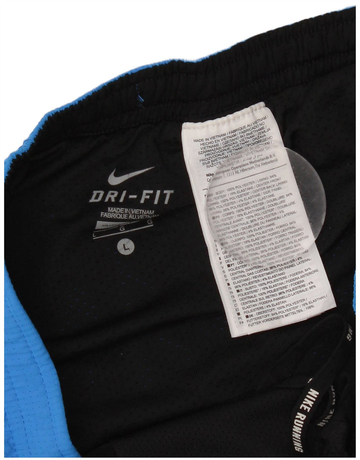 Мужские спортивные шорты Nike Dri Fit, большие синие, полиэстер