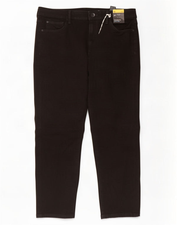 Женские укороченные джинсы Marks & Spencer UK 16, большие W34 L24, черные