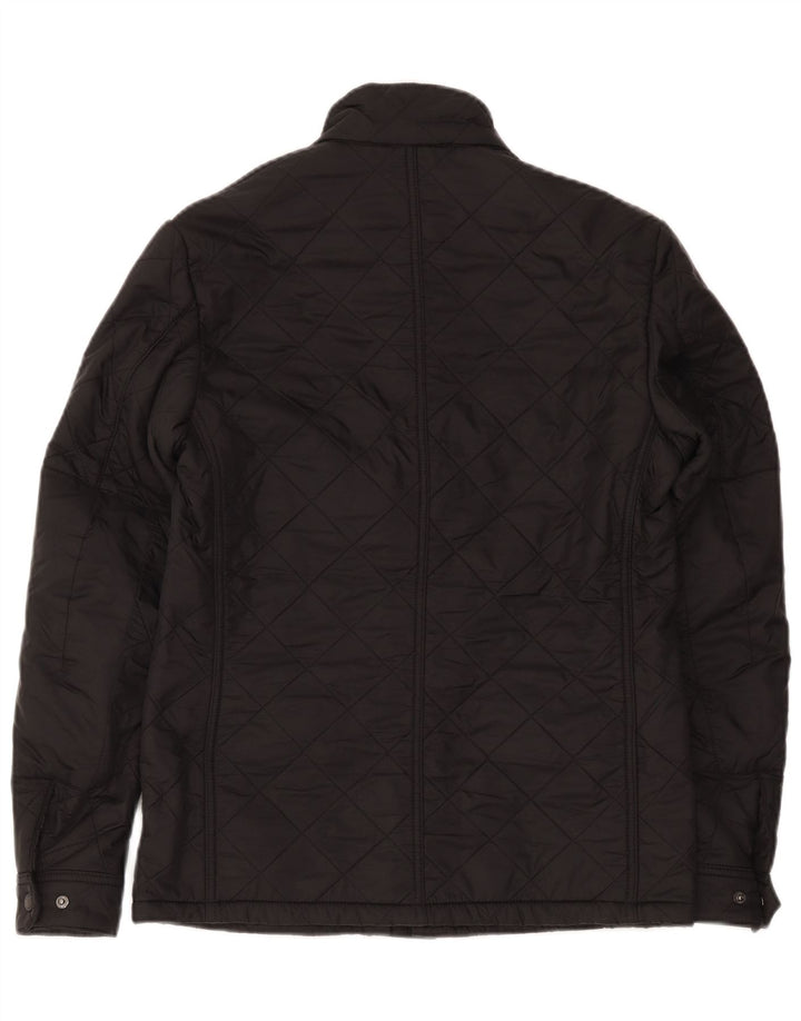 Мужская стеганая куртка Barbour UK 36 маленькая черная из полиэстера