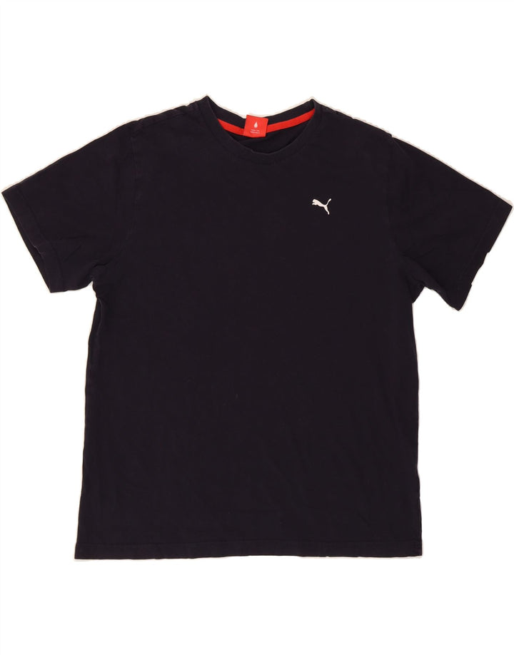 PUMA Boys T-Shirt Top 13-14 Years Navy Blue Vintage Puma and Second-Hand Puma from Messina Hembry 