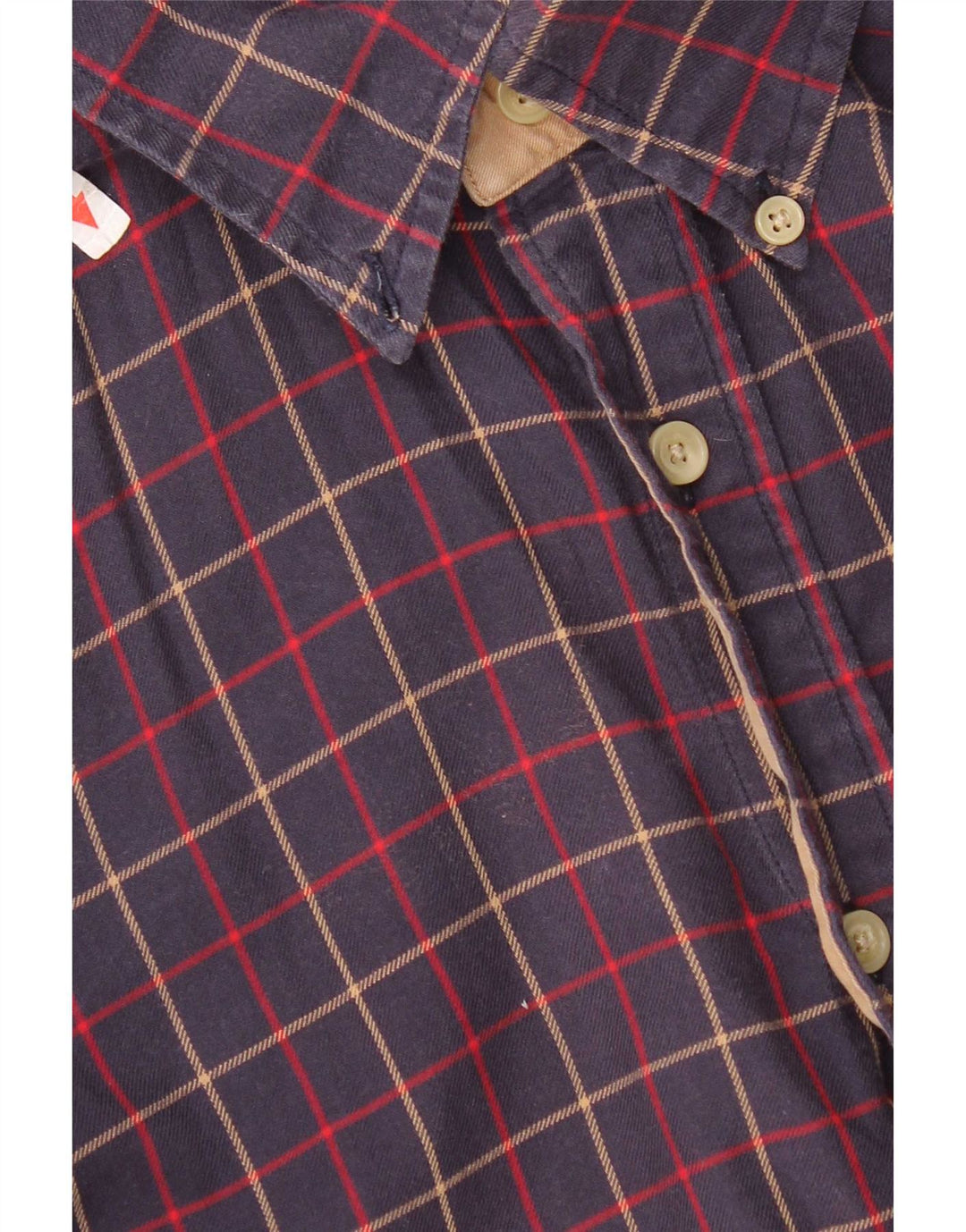 Мужская фланелевая рубашка Tommy Hilfiger, маленькая, темно-синяя, хлопковая в клетку