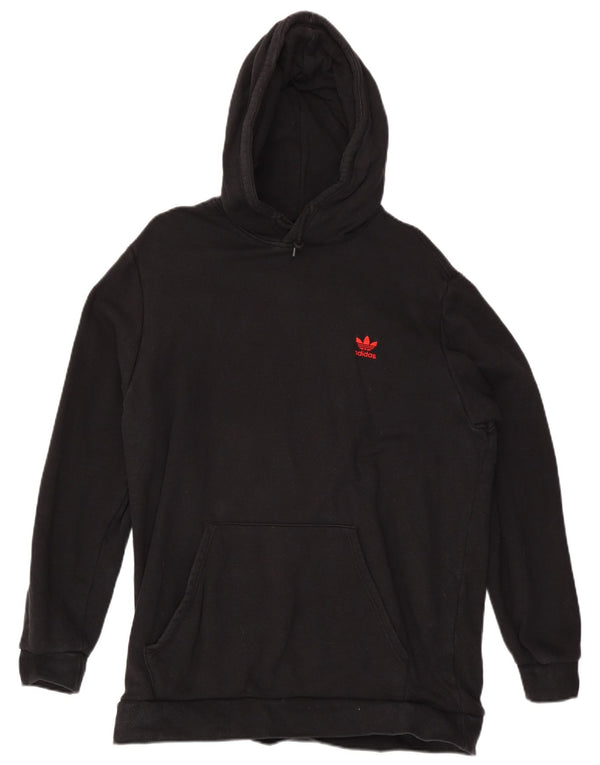 Мужской джемпер с капюшоном ADIDAS XL, черный хлопок