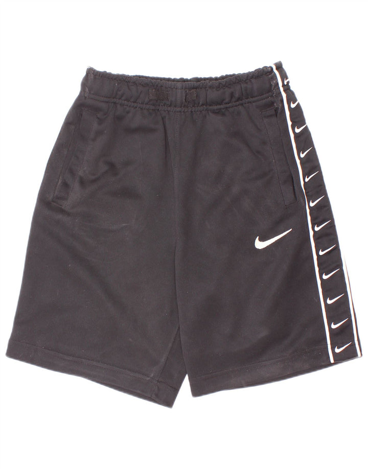 Спортивные шорты Nike для мальчиков с графикой, 10–11 лет, средний черный, полиэстер