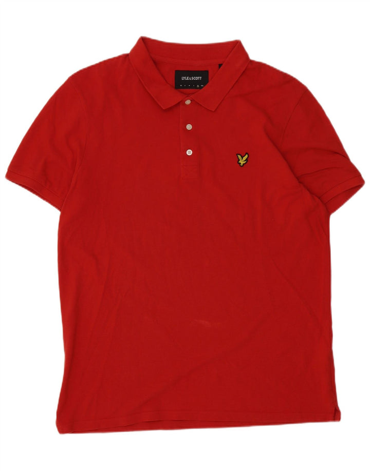 Мужская рубашка-поло Lyle & Scott XL, красный хлопок