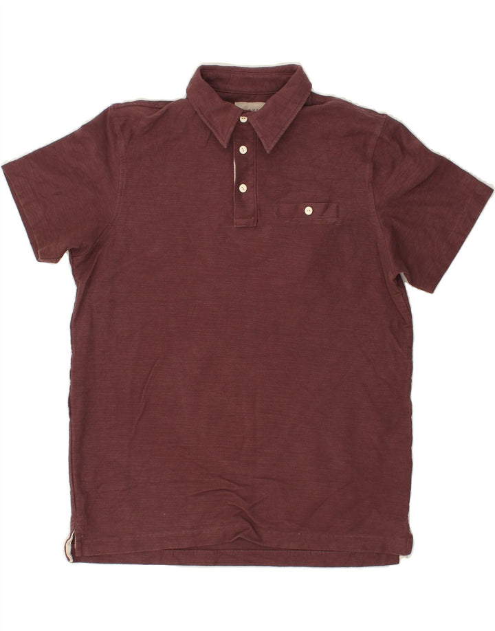 VINTAGE Mens Polo Shirt Small Maroon Cotton Vintage Vintage and Second-Hand Vintage from Messina Hembry 