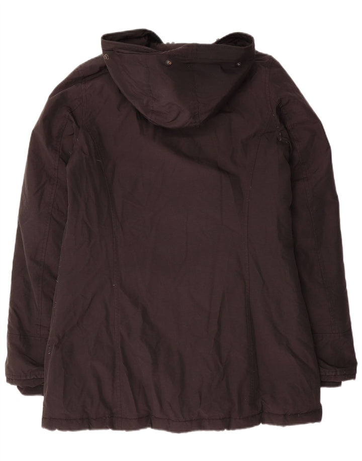 Женское стеганое пальто с капюшоном Woolrich UK 10, маленький черный хлопок